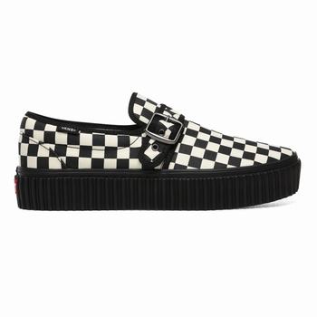 Női Vans Style 47 Creeper Platform Cipő VA3842019 Fekete/Fehér